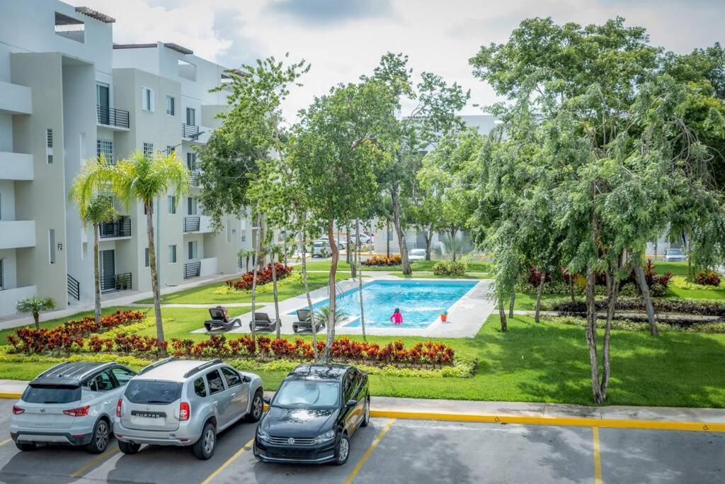 Depto 2 Rec. Con Vista A La Piscina En C. Privada Playa del Carmen Exterior foto